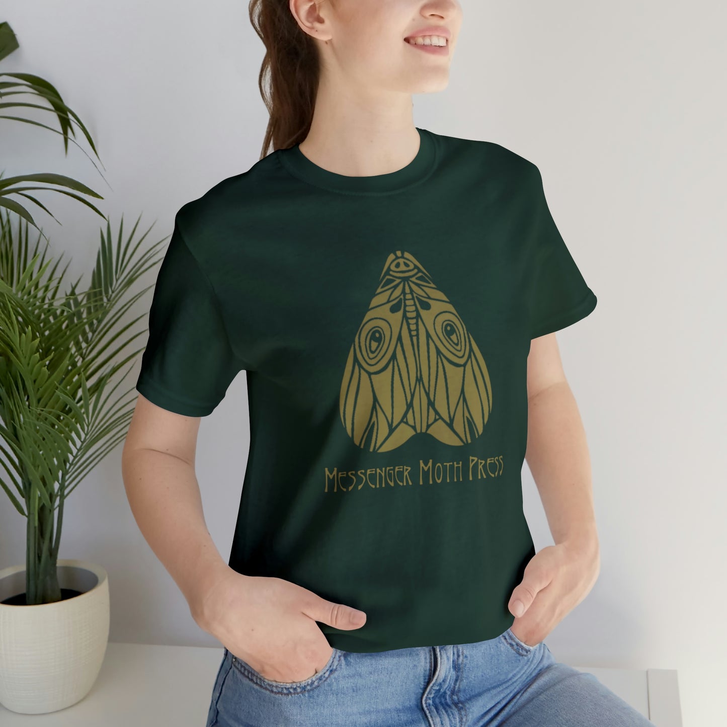 Messenger Moth Press Unisex Jersey Short Sleeve Tee